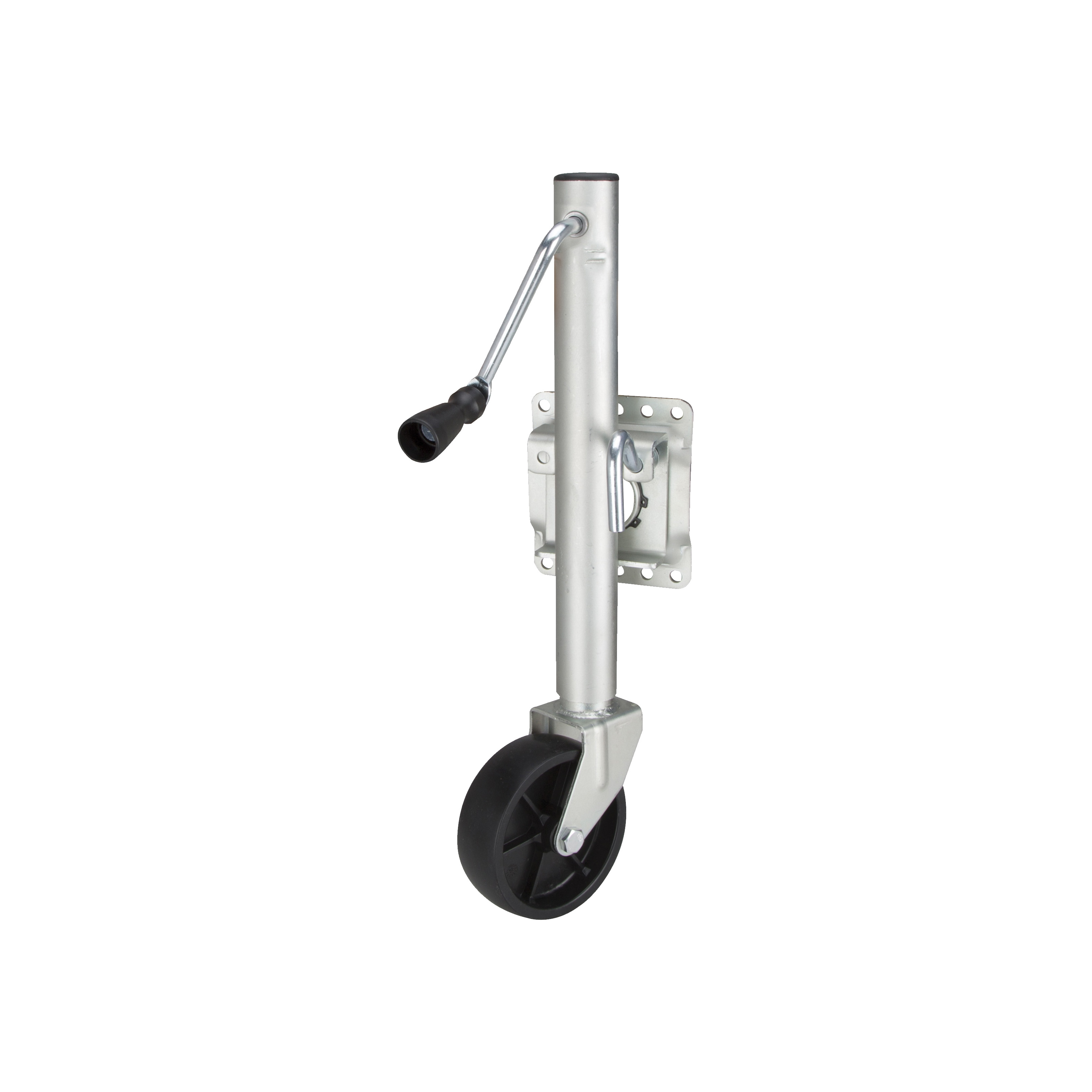 HBB15 Trailer Jack, 1000 lb Lifting, 22-3/4 in Max Lift H, Spiral Lifting, 16-1/2 to 26-1/2 in OAH, Steel