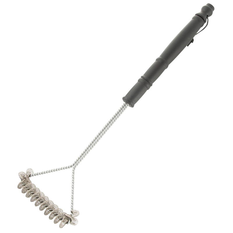 BBQ1011 Grill Brush, 6 in L Brush, Stainless Steel Bristle, Stainless Steel Bristle, Plastic Handle, 20-1/2 in L