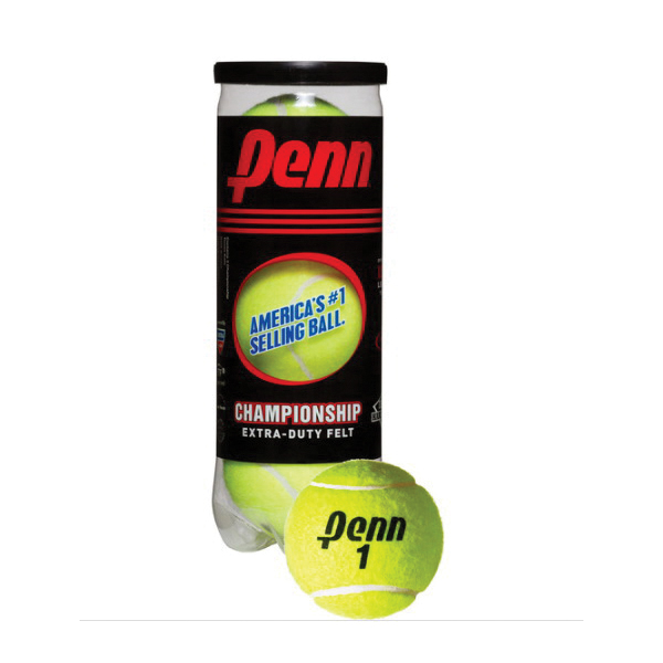 Penn 521401 Tennis Ball, Fiber/Natural Rubber, Multi-Color - 1