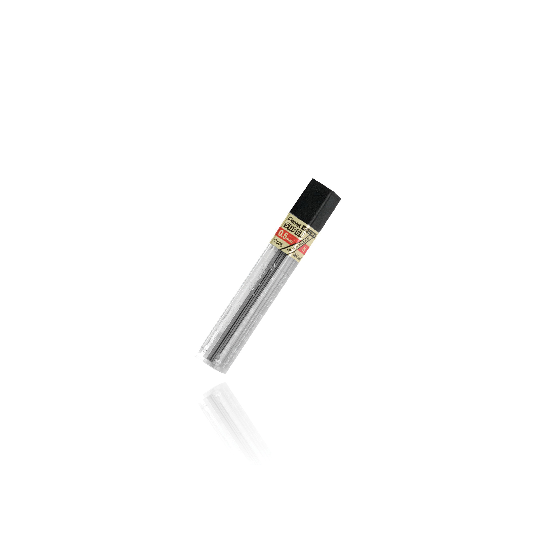 Pentel C505-H Pencil Lead, 0.5 mm Lead, Black, H Lead - 1