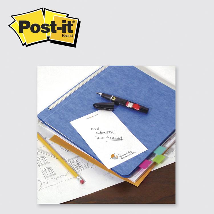 Post-it 4646DVTREND Printed Note Pad, 4 x 5-13/16 in - 3