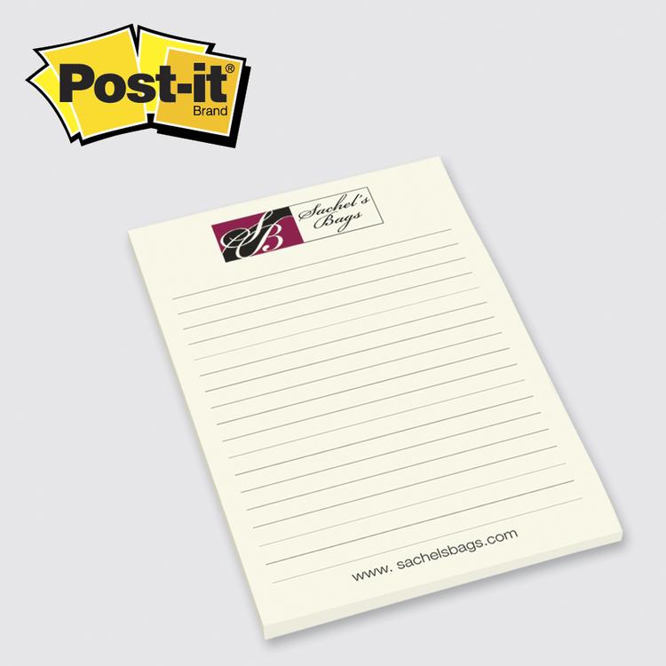 Post-it 4646DVTREND Printed Note Pad, 4 x 5-13/16 in - 5