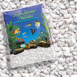 Pure Water Pebbles 70011 Aquarium Gravel, 3.1 to 6.3 mm Pebble, Snow White - 1