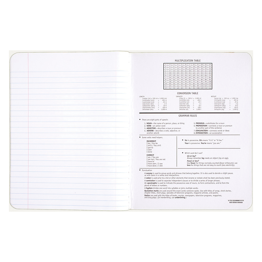 Mead 09910 Composition Book, Wide Ruled Sheet, 7-1/2 x 9-...