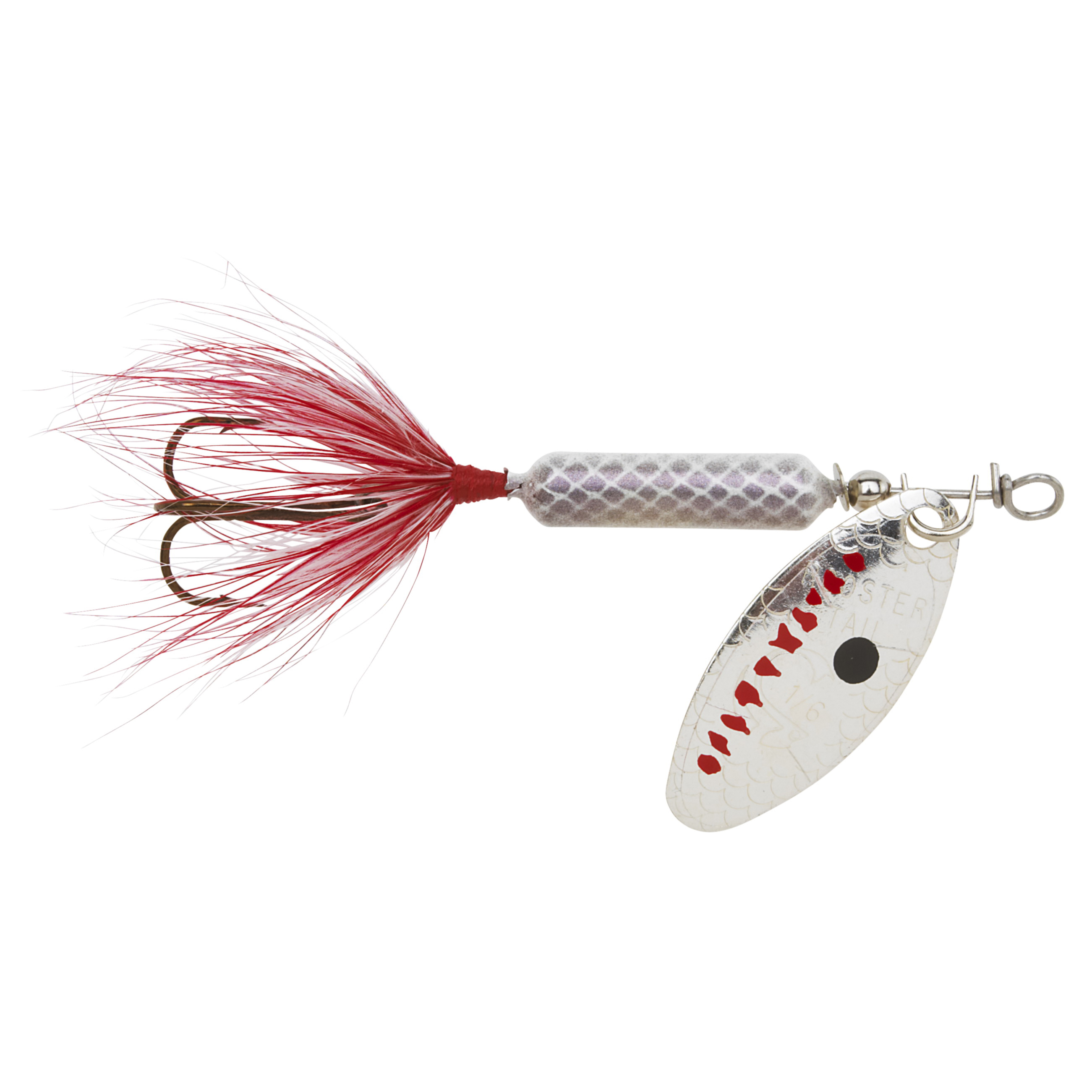 Wordens 206-grgh Rooster Tail In-Line Spinner 2 inch 1/16 oz, Gray