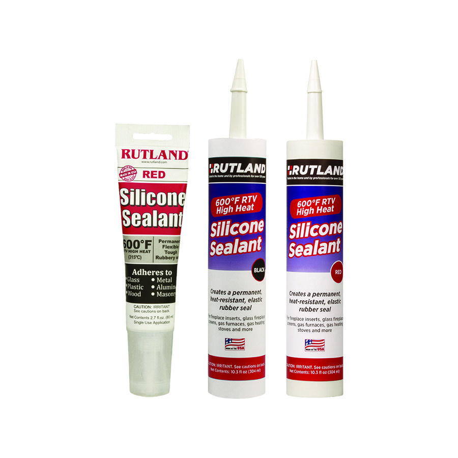 Rutland 76R Silicone Sealant, Red, 10.3 oz, Cartridge - 1