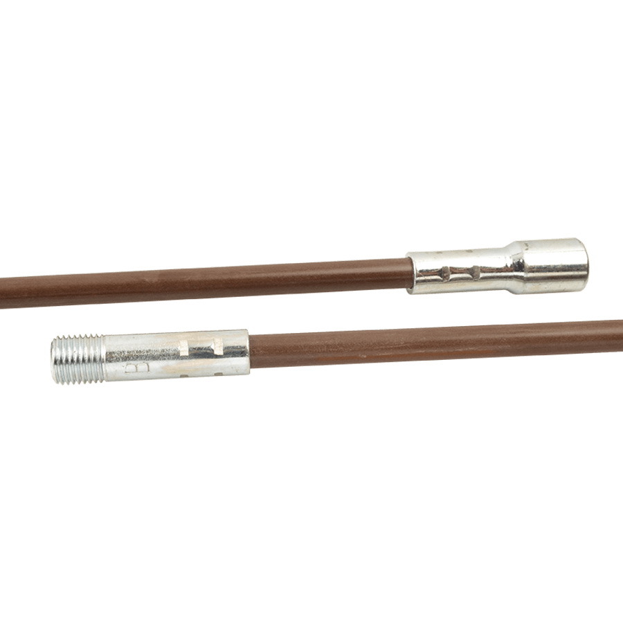 Rutland 10672 Extension Rod, 0.35 in Dia, 6 ft L, 1/4 in Connection, NPT, Fiberglass, Brown - 1