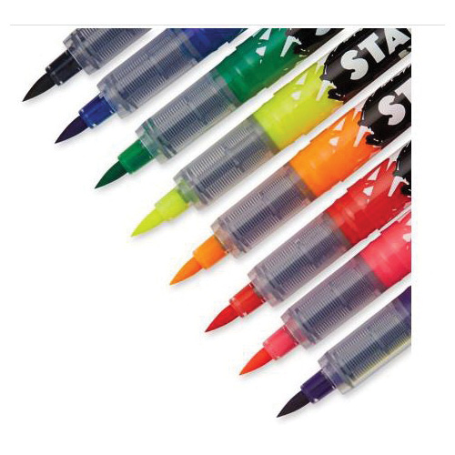 Sharpie 1779005 Stained Fabric Marker, Assorted Lead/Tip, Brush Lead/Tip