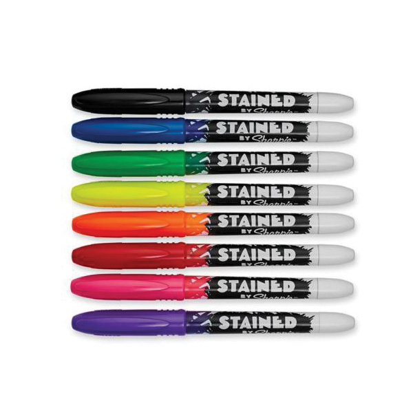 Sharpie 1779005 Stained Fabric Marker, Assorted Lead/Tip, Brush Lead/Tip