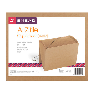 Smead 70121 Expanding File, 10 in L, 12 in W - 4