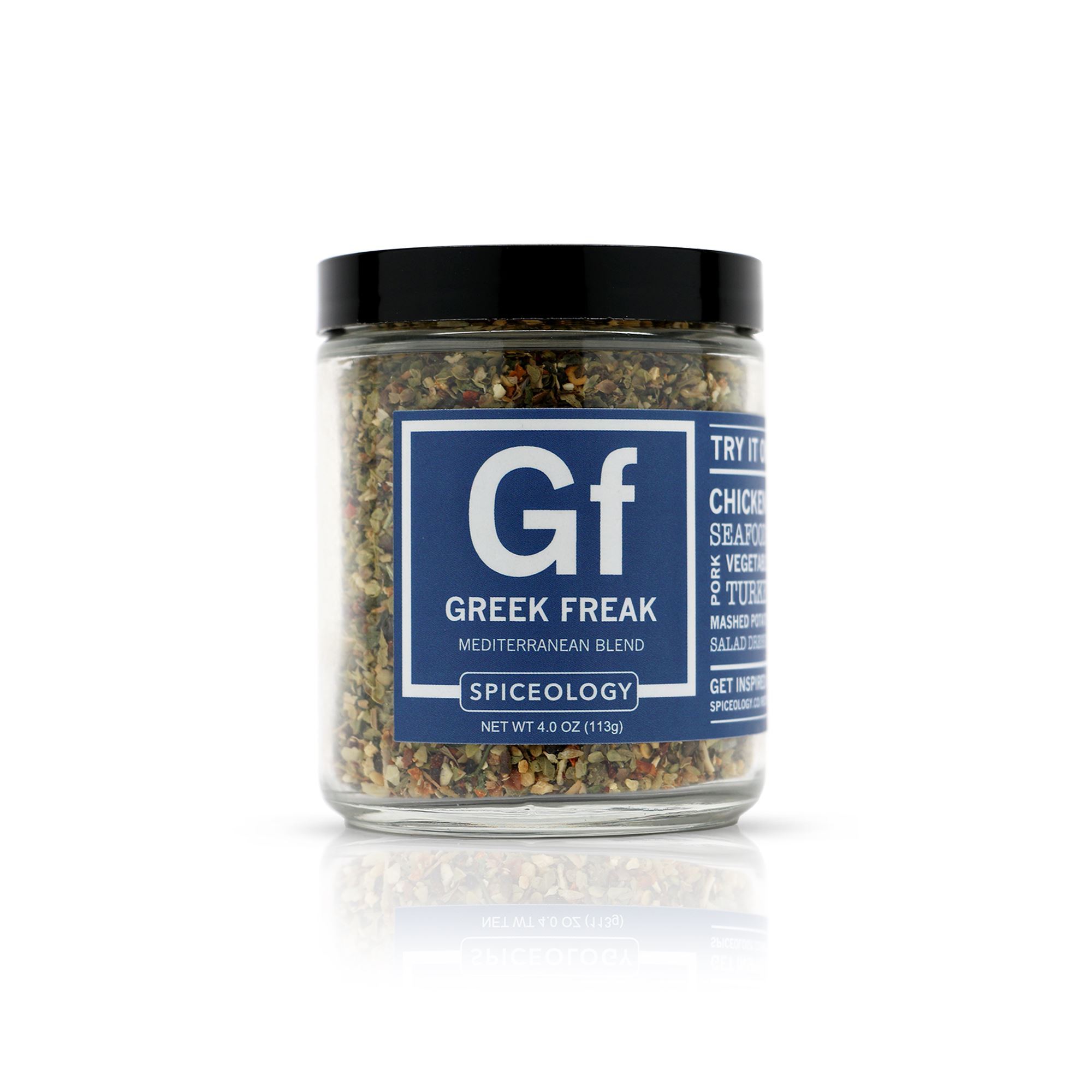 Greek Freak GJ-GF Mediterranean Rub, 4 oz, Jar