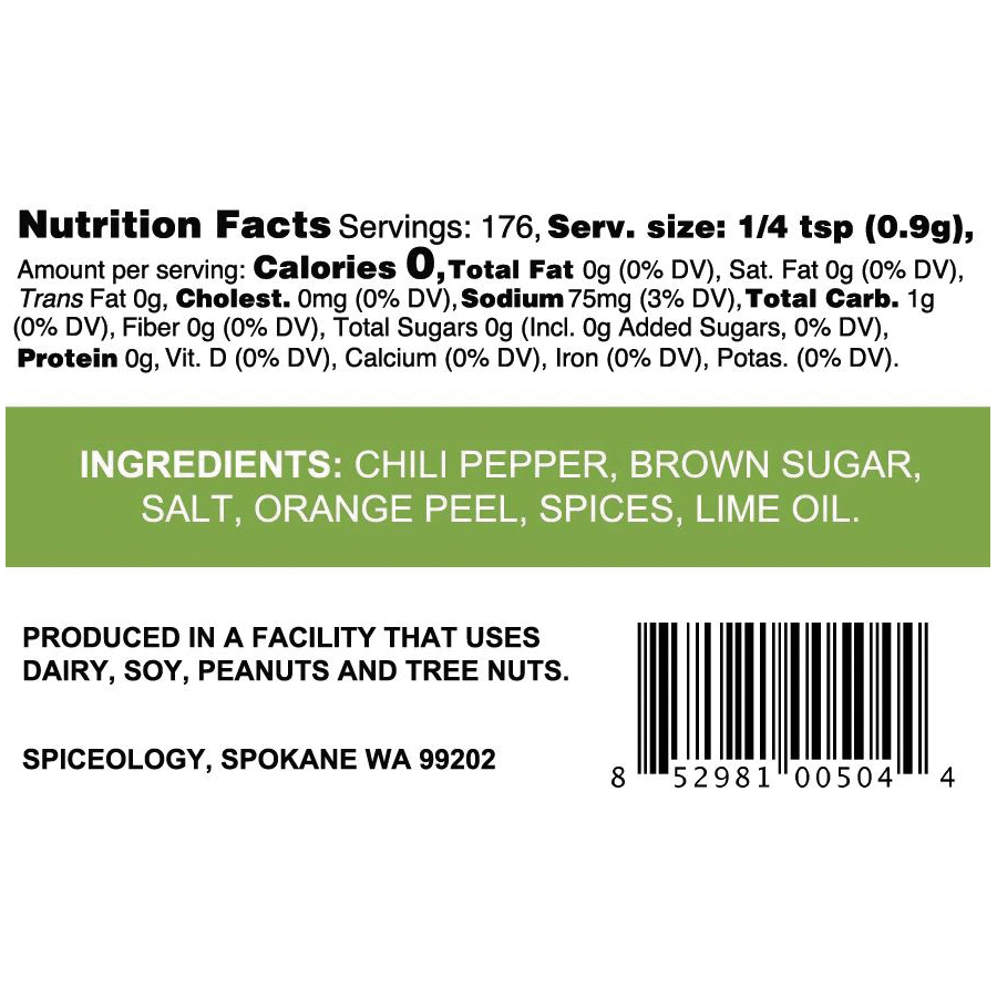 Chile Margarita Mexican Rub, Spiceology, 5.6 oz Jar - 3