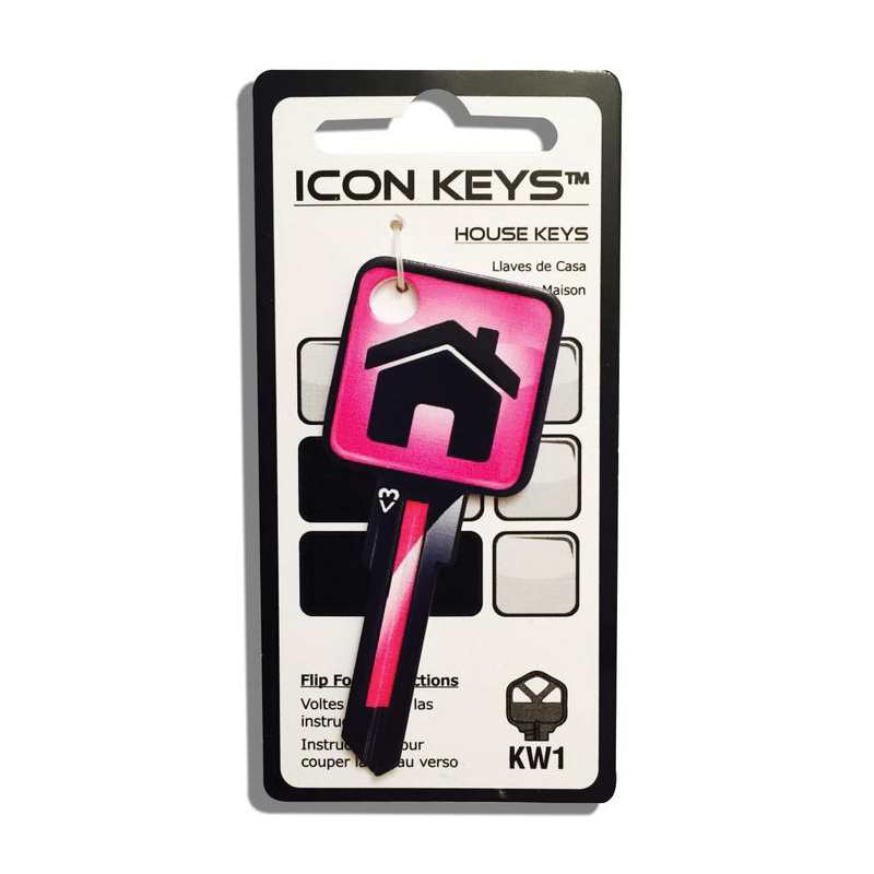 TD Rand Company Icon Key Series 9662 Key Blank, Brass, For: Kwikset KW1/KW10 Keys - 2