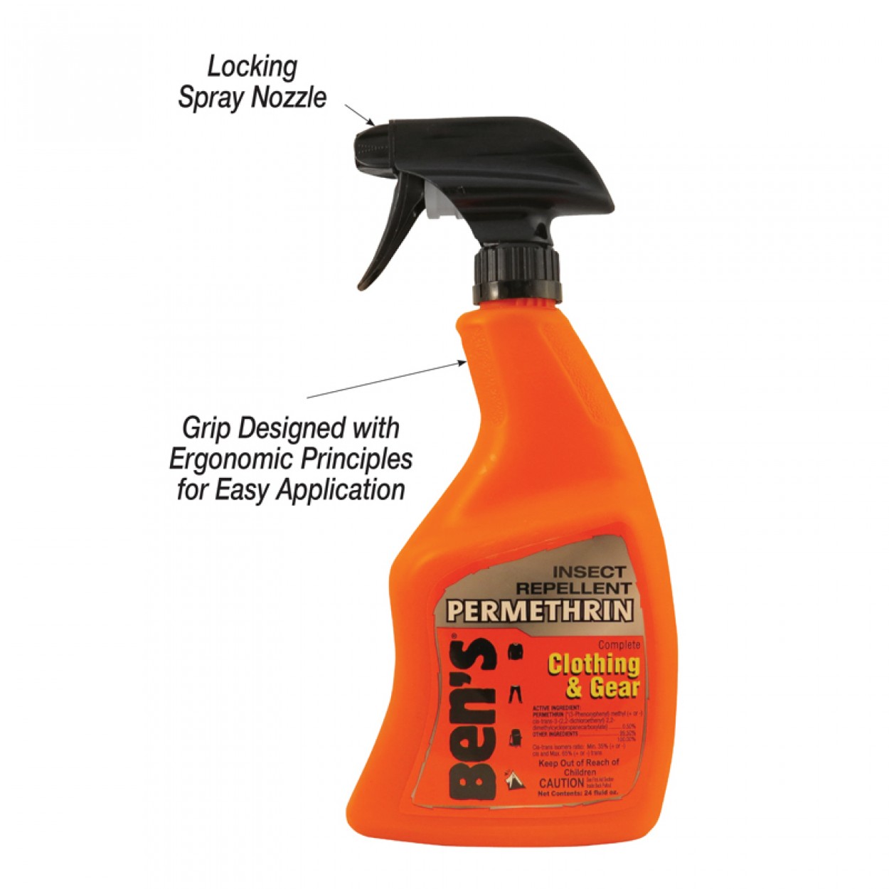 Ben's 0006-7601 Insect Repellent, Liquid, Slight Solvent, 24 oz Bottle - 2