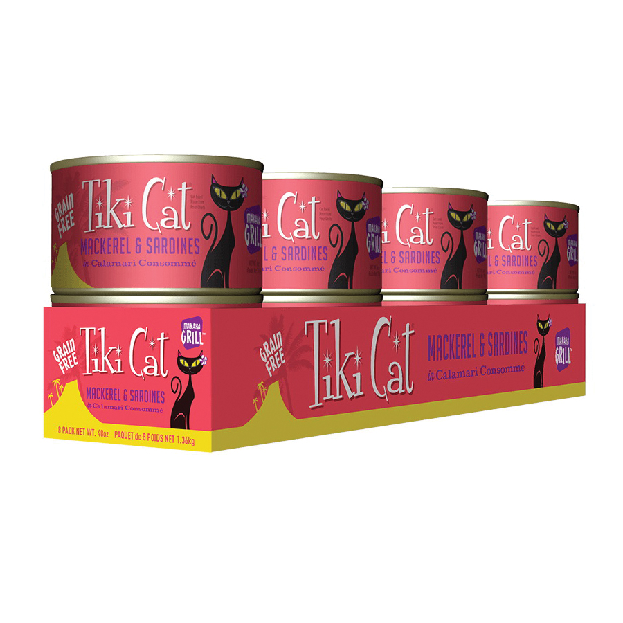 Tiki Pets Tiki Cat Lanai Grill 4109484 Cat Food, Mackerel, Sardines Flavor, 6 oz Can - 5