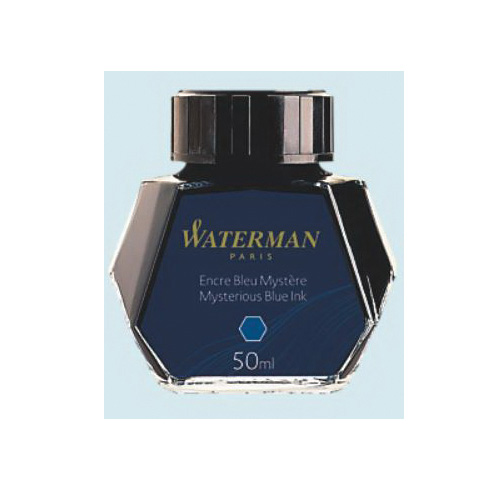 Waterman S0110790 Fountain Pen Ink, Blue, 50 mL Bottle - 1