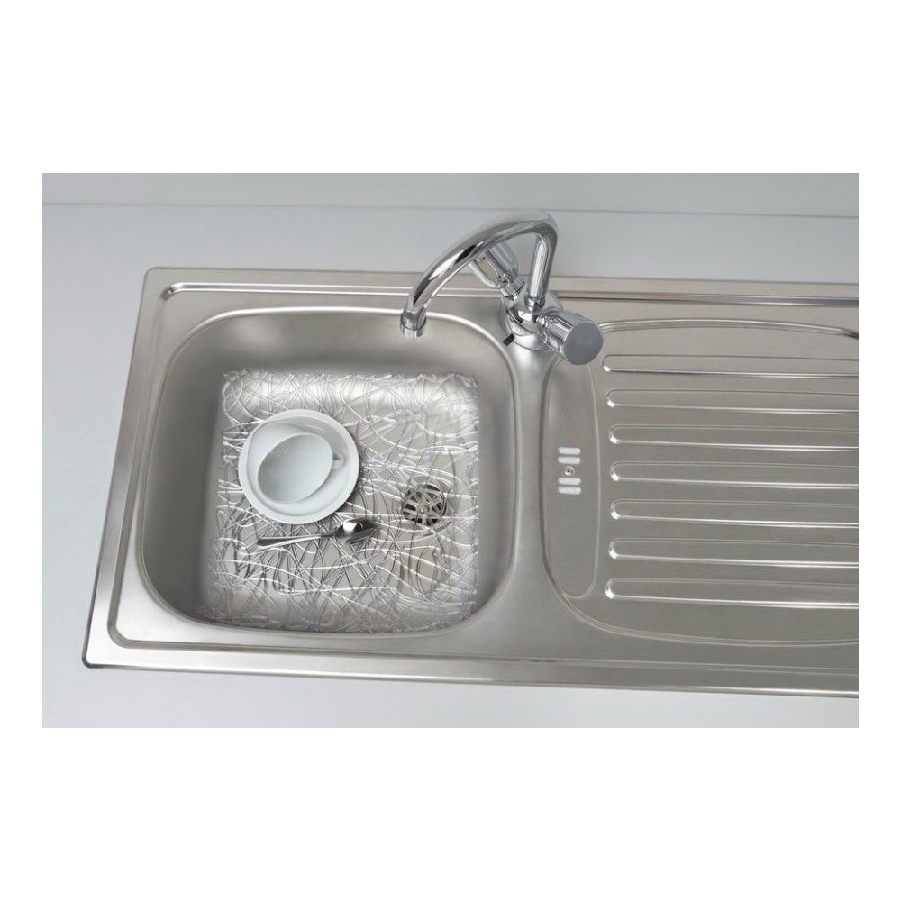Wenko 2003020100 Cross Sink Mat, 30-1/2 in L, 30-1/2 in W, Plastic, Transparent - 2