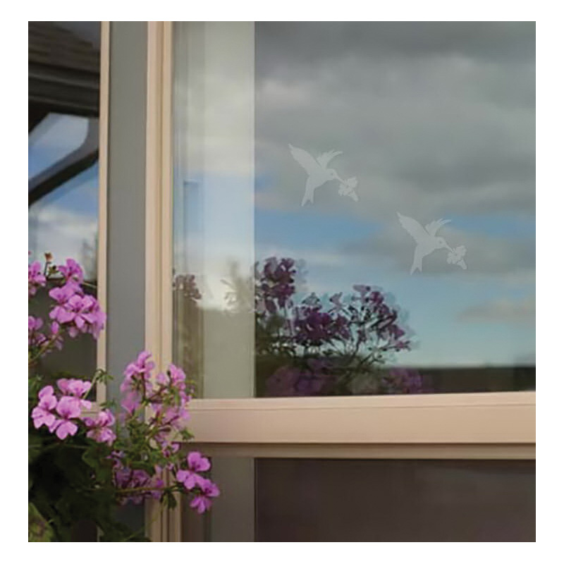 WindowAlert WINDA5 Hummingbird Decal, 4 in L, 4 in W - 2