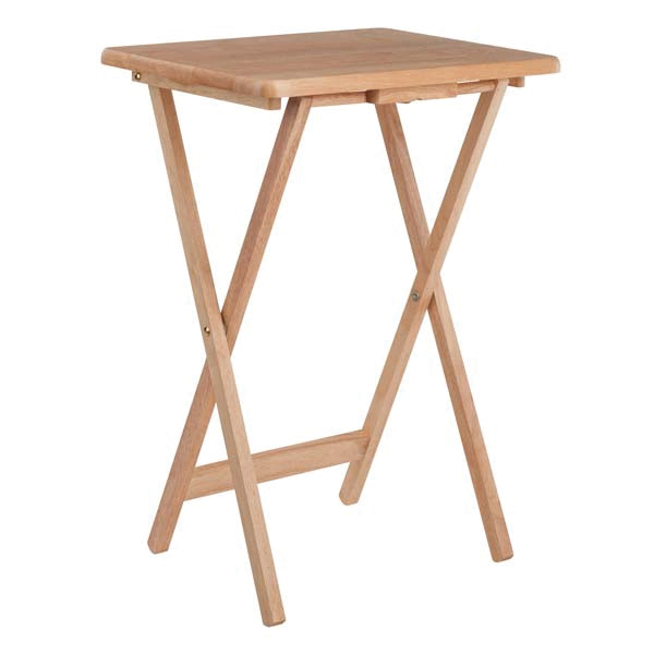 WINSOME Alex 42290 Snack Table, 19.06 in OAW, 14.57 in OAD, 25.98 in OAH, Wood Tabletop, Natural - 4