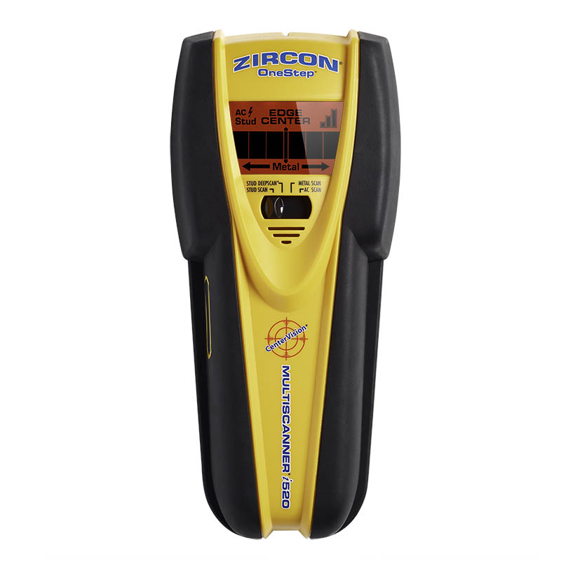 Zircon 61910 Stud Finder, 9 V Battery, 3/4 to 3 in Detection, Detectable Material: Metal/Wood - 1