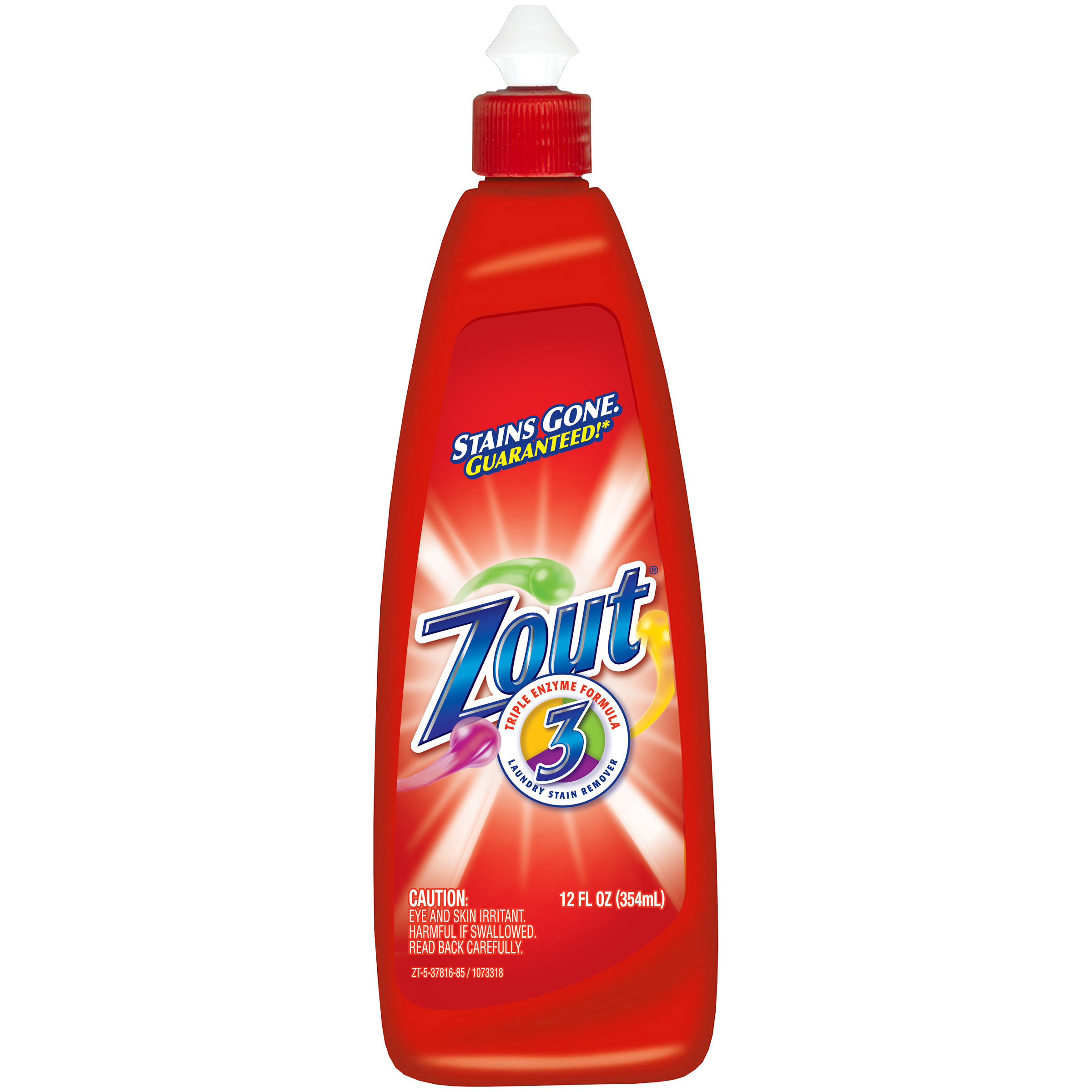 Zout 37816 Stain Remover, 12 oz, Liquid, Floral, Fruity, Green - 1