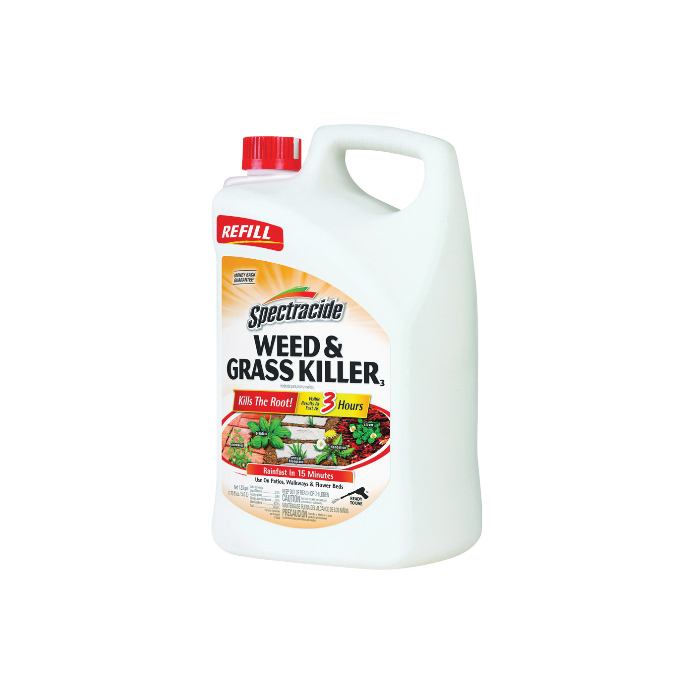 HG-96371 Weed and Grass Killer, Liquid, Amber, 1.33 gal Can
