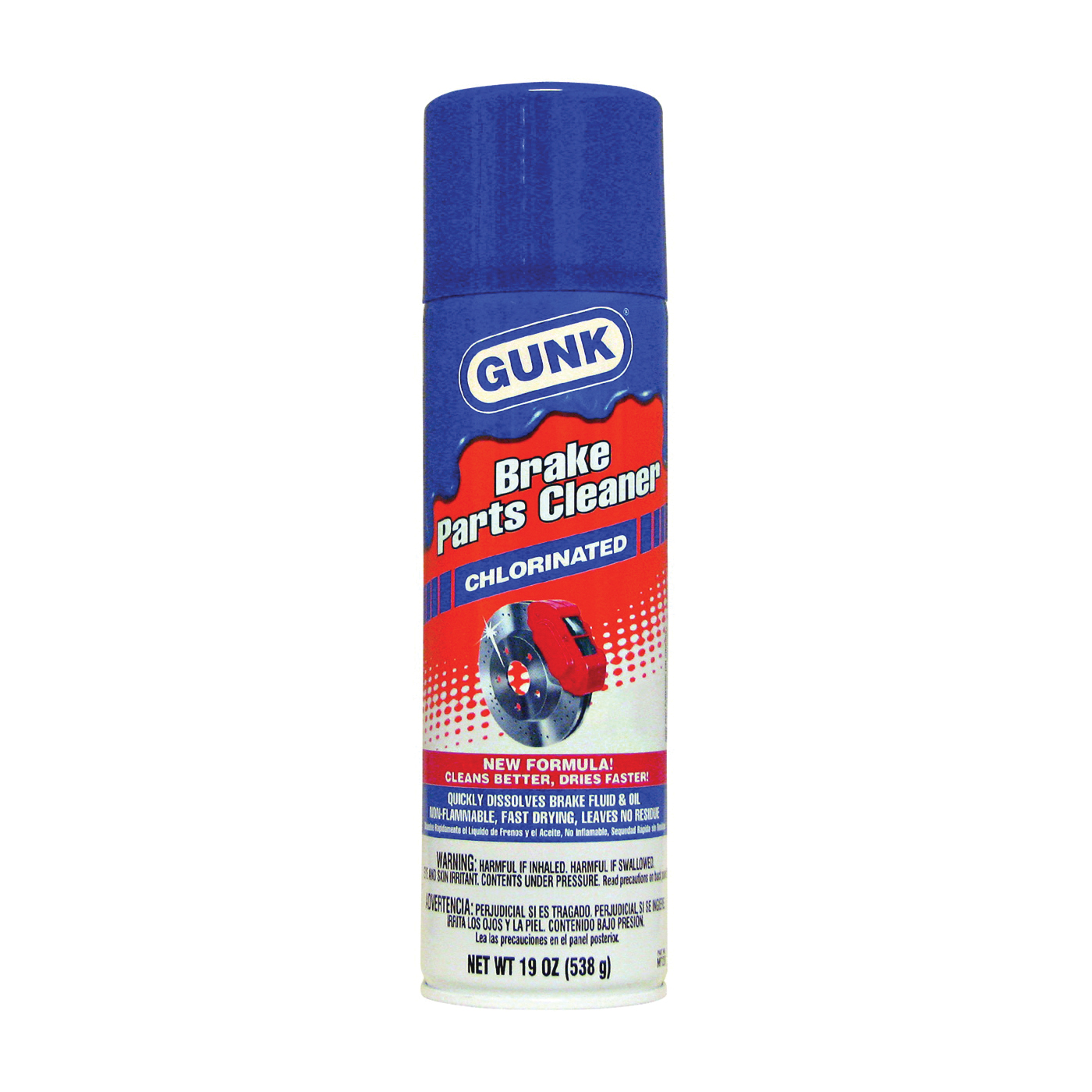 GUNK M720 Brake and Parts Cleaner, 19 oz Aerosol Can, Liquid, Sweet Chloroform - 1