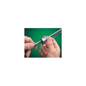Arlington SNAP2IT 38AST Conduit Cable Connector, 3/8 in Snap-In, Zinc, Silver - 3