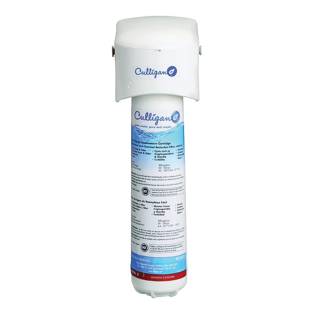 IC-EZ-3 Icemaker and Refrigerator Filter, 500 gal Capacity, 0.5 gpm