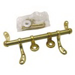 Lasco 14-1053 Seat Hinge, Metal, Polished Brass