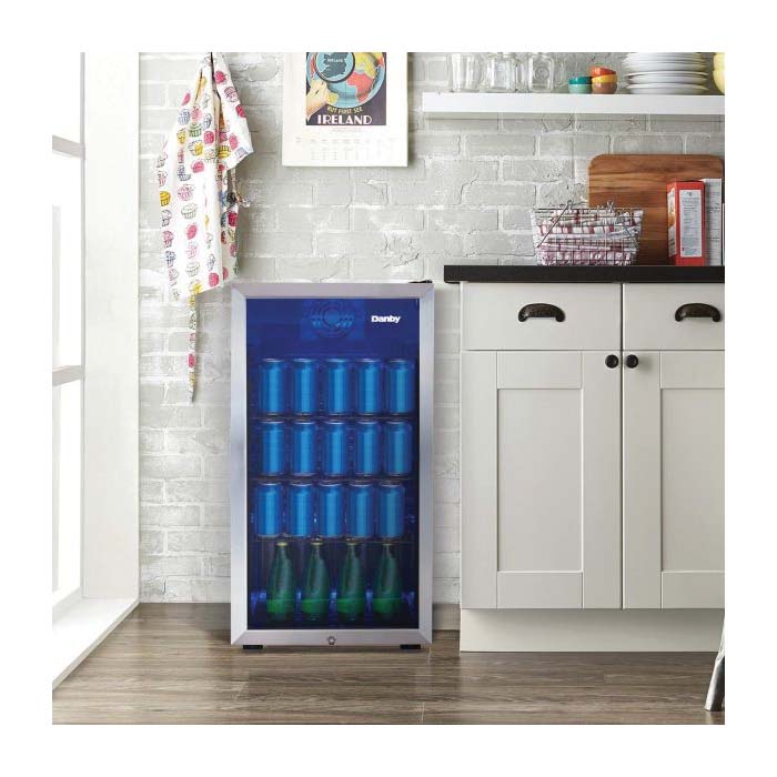 Danby DBC117A1BSSDB-6 Beverage Center, 117 Cans, 3.1 cu-ft Overall