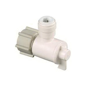 3553-0608/P-675 Angle Valve, 1/2 x 1/4 in Connection, NPS x CTS, 250 psi Pressure, Thermoplastic Body