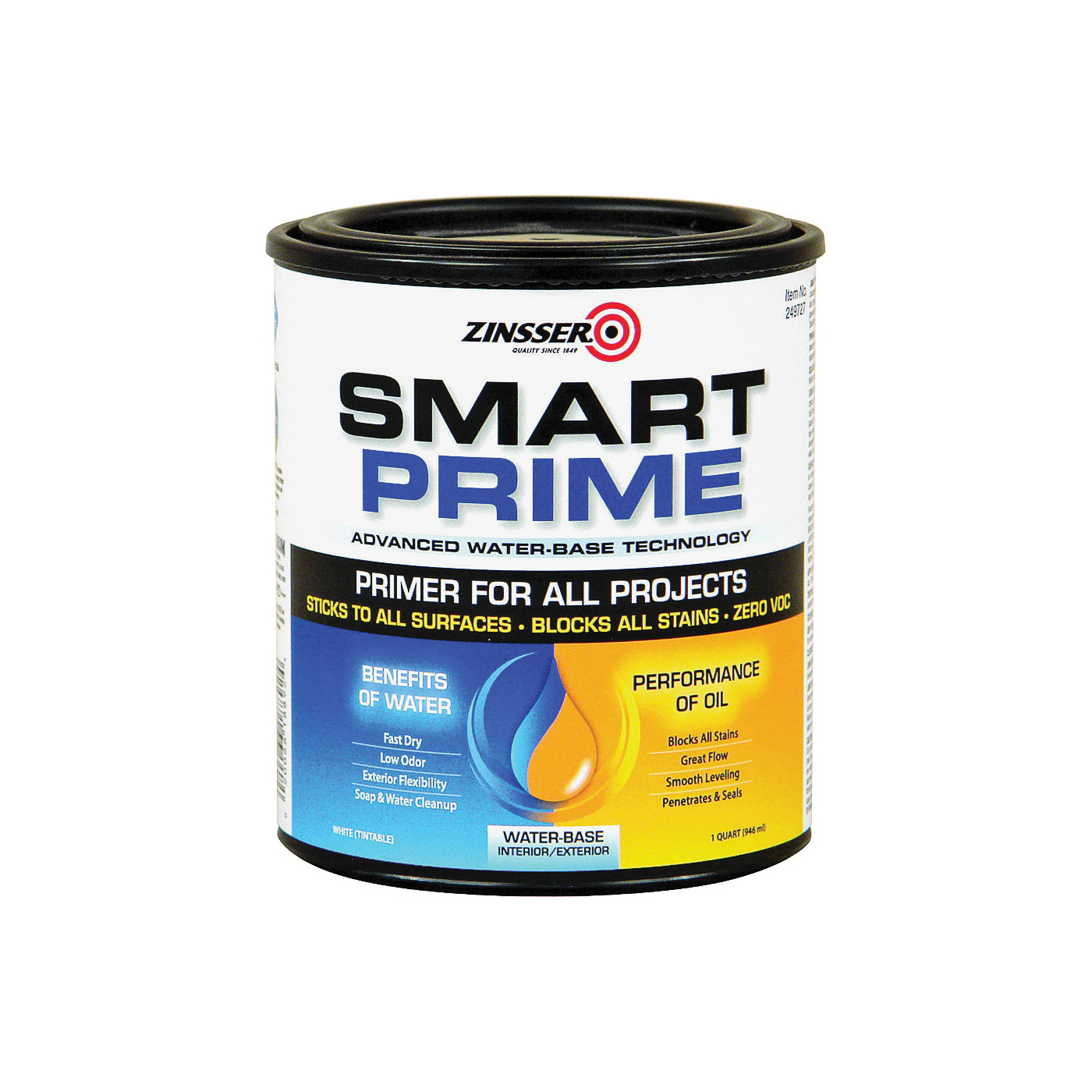 Smart Prime 249727 Primer, White, 1 qt