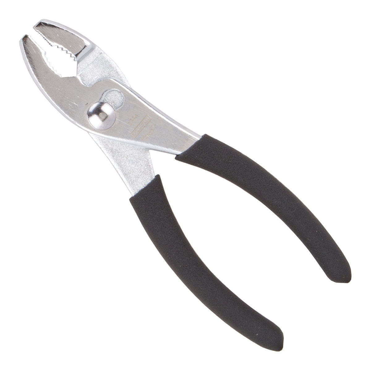 JL-NP003 Slip Joint Plier, 6 in OAL, 1 in Jaw Opening, Black Handle, Non-Slip Handle, 1 in W Jaw, 7/8 in L Jaw