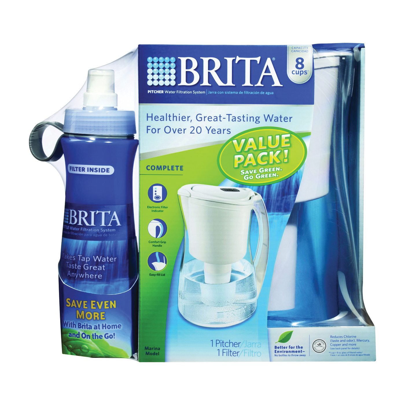 Pack seis Filtros de Agua para Jarra Brita Classic