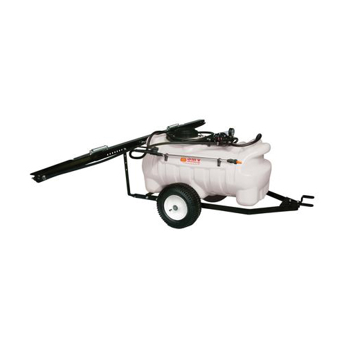 SMV Industries SNO-11-025D-MM Deluxe Trailer Sprayer, 25 gal Tank, Poly Tank, White