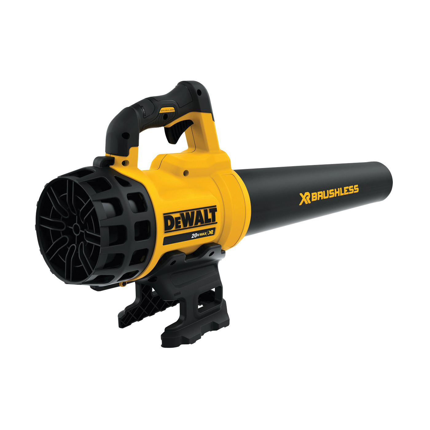 DCBL720B Brushless Handheld Blower, 20 V Battery, Lithium-Ion Battery, 400 cfm Air, Black/Yellow