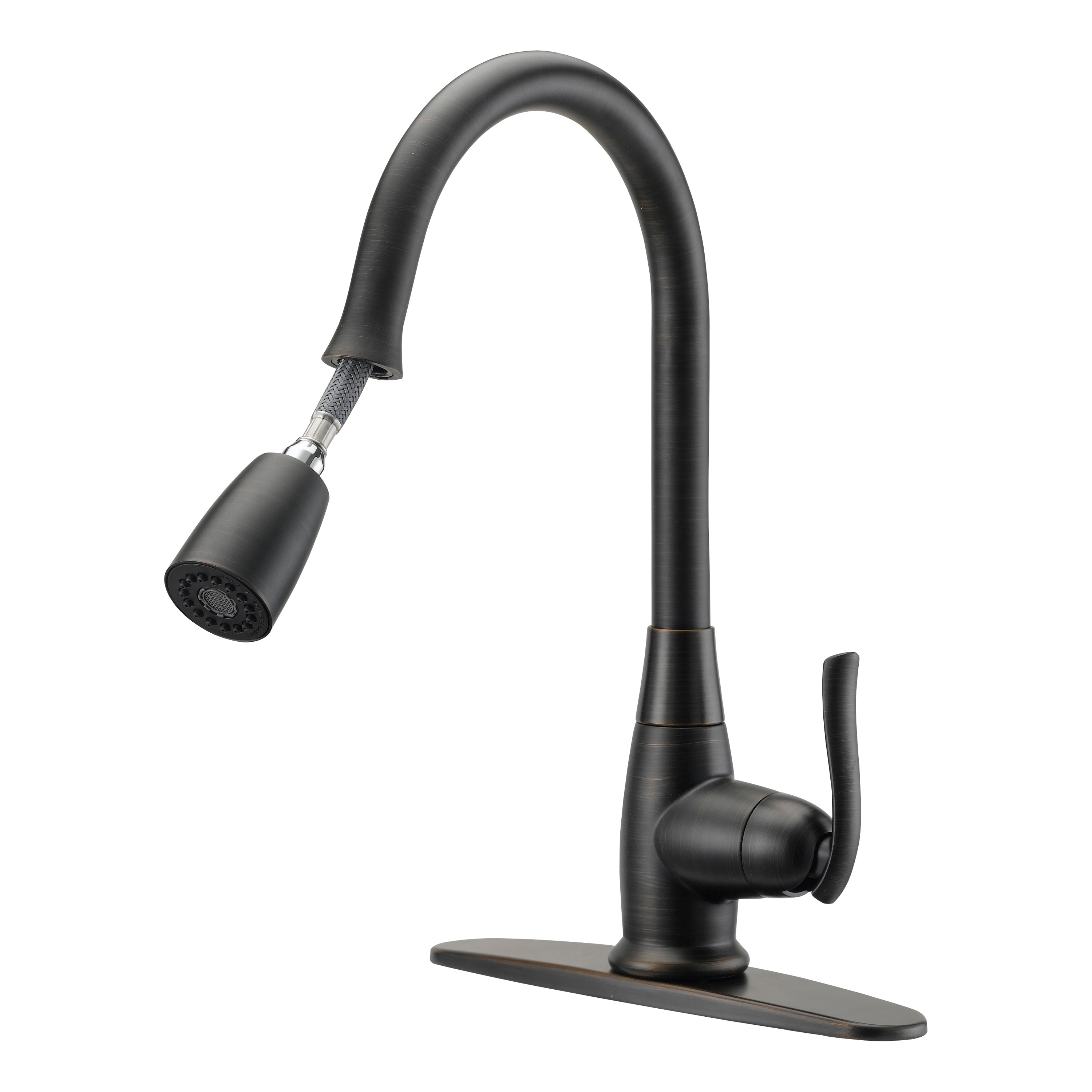 FP4A0000RW Kitchen Faucet, 1.8 gpm, 1-Faucet Handle, 1, 3-Faucet Hole, Brass/Plastic/Zinc, Deck Mounting