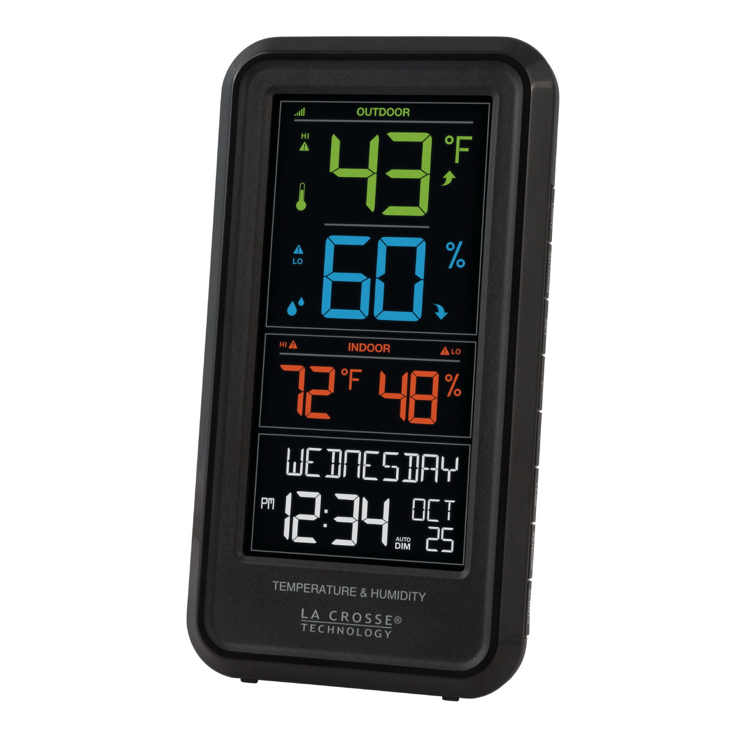 La Crosse S82967 Weather Station, Battery, 32 to 99 deg F Indoor,-40 to 140 deg F Outdoor, 10 to 99 % Humidity Range - 2