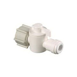 3552-0806/P-672 In-Line Valve, 1/2 x 1/4 in Connection, NPS x CTS, 250 psi Pressure, Thermoplastic Body