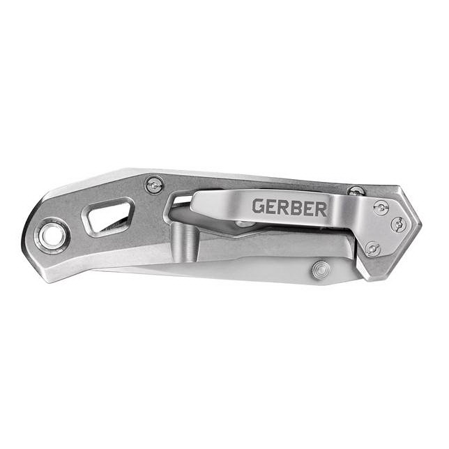 Gerber 30-001346 Airlift Folding Knife, 2.8 in L Blade, Steel Blade, Silver Handle - 2
