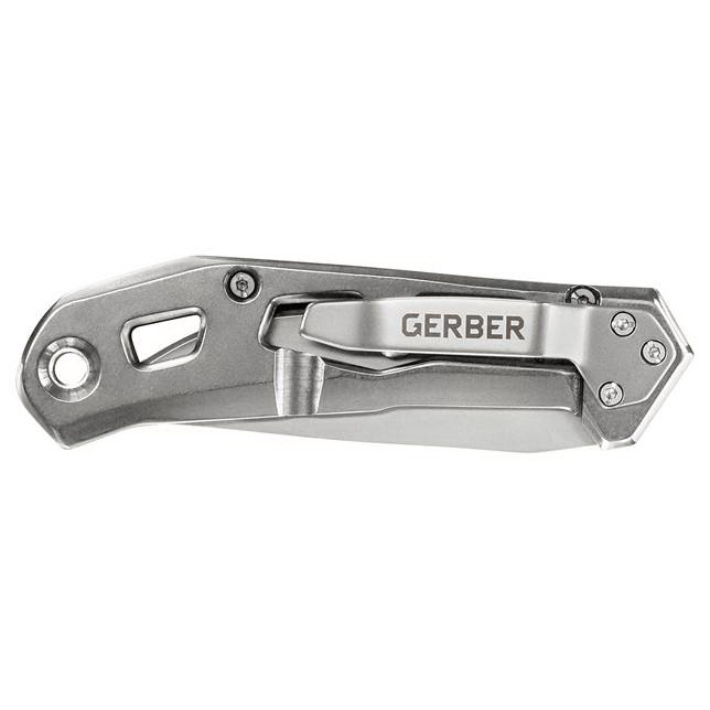 Gerber 30-001346 Airlift Folding Knife, 2.8 in L Blade, Steel Blade, Silver Handle - 3