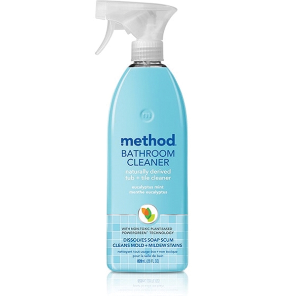 8 Bathroom Cleaner, 28 oz, Liquid, Herbaceous, Colorless/Translucent
