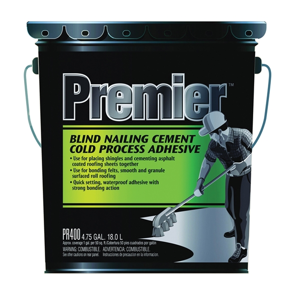 PR400070 Adhesive Cement, Liquid, Paste, Petrol, Black, 4.75 gal