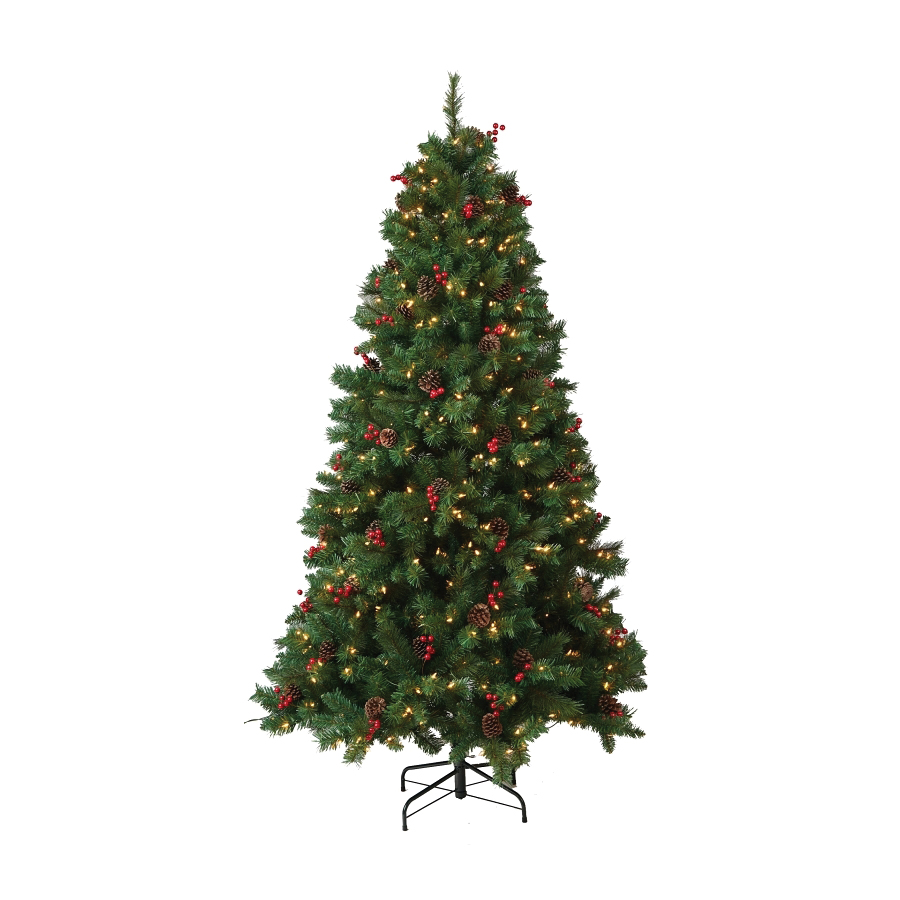 27766 Prelit Scotch Pine Tree, 6 ft 5 in H