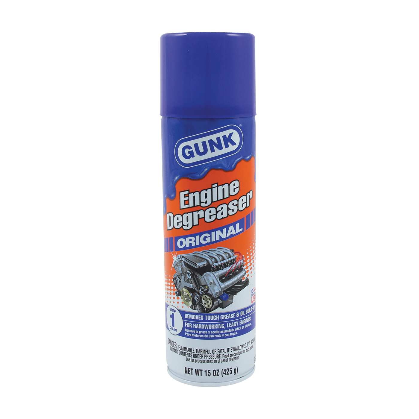 GUNK EB1 Engine Degreaser, 15 oz, Liquid, Diesel Fuel - 1