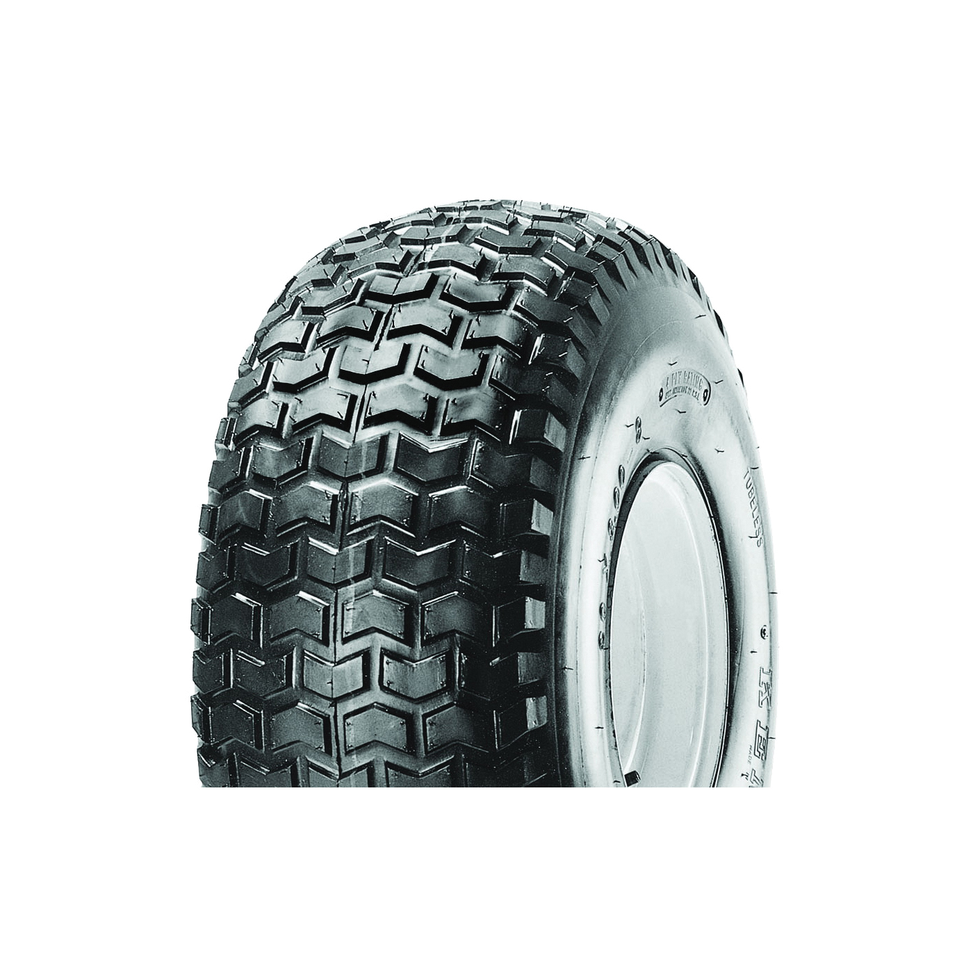 858-2TR-I Turf Rider Tire, Tubeless, For: 8 x 7 in Rim Lawnmowers and Tractors