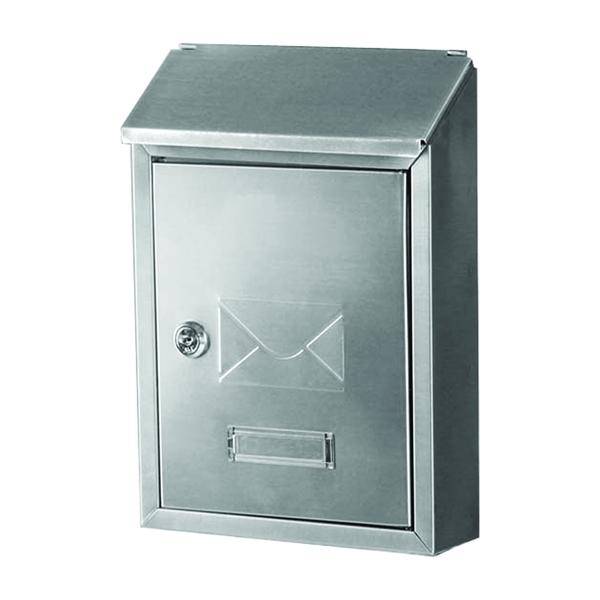 Gibraltar Mailboxes Ashley AWM00SS0 Mailbox, 220 cu-in Capacity, Stainless Steel, Gray, 8.4 in W, 2.8 in D, 11.7 in H
