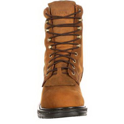 ROCKY 2724-10.5M Original Ride Western Boots, 10.5, M W, Trail Brown, Leather Upper, Lace Closure - 4