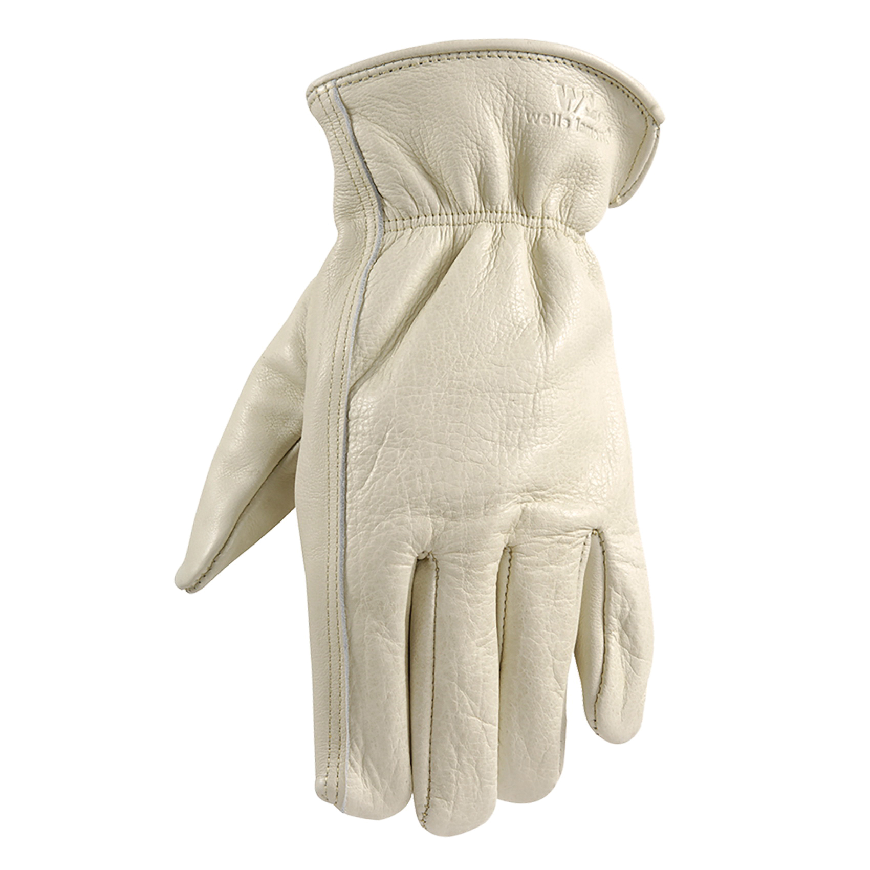 1130XL Work Gloves, Men's, XL, Keystone Thumb, Slip-On Cuff, Grain Cowhide Leather, White